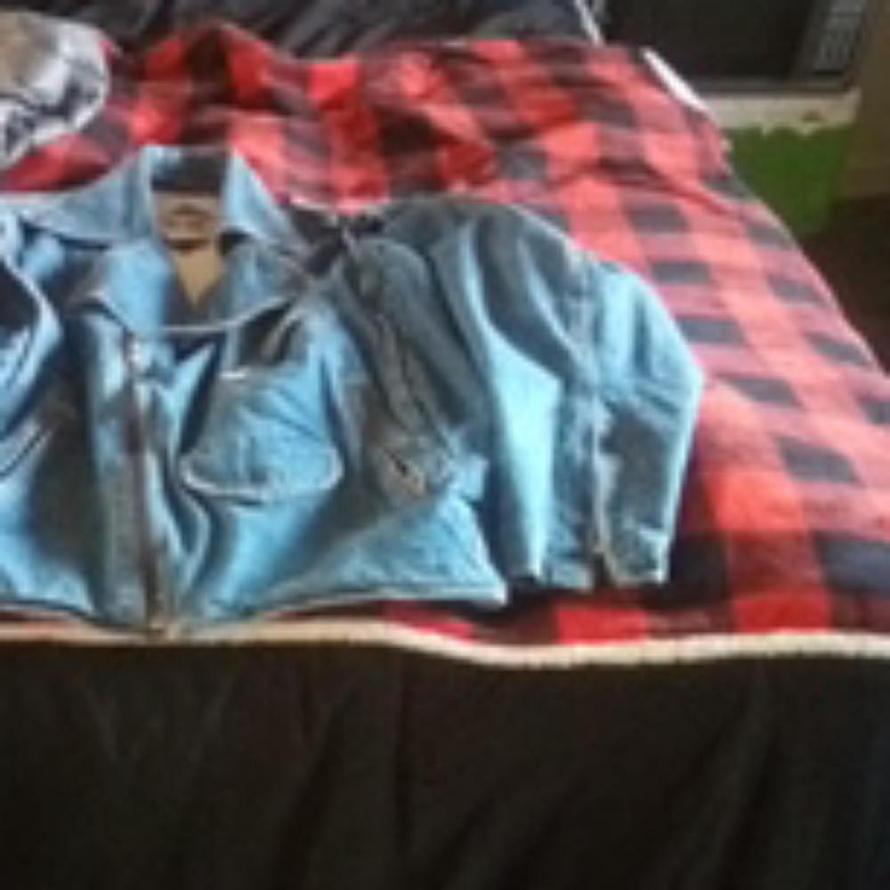 Jean jacket lucky clout brand